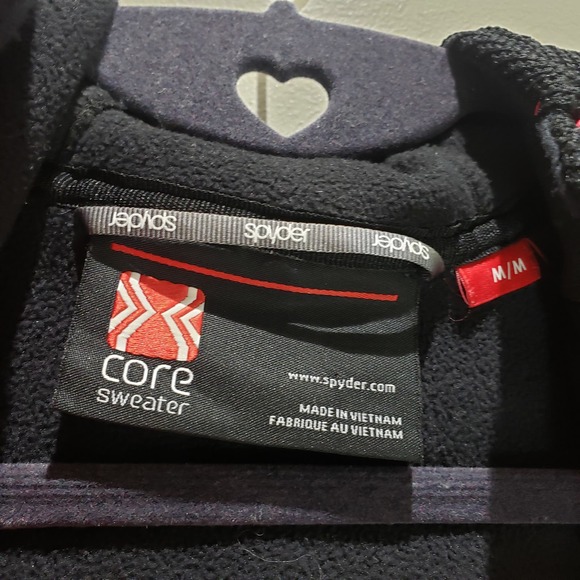 Spyder Jacket Medium Ardent Full Zip Hoodie Black Mid Weight Women's Barbie Pink - Picture 2 of 12